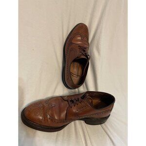 Allen Edmonds Mens Brogue Oxford Dress Shoes Size 7D Brown Leather